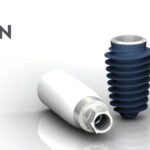 Implantes dentales azules